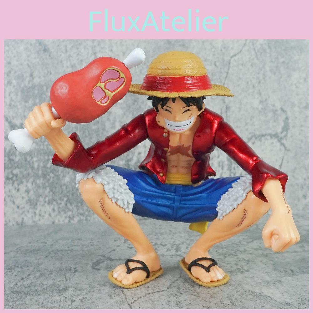 One Piece Luffy Sitting Pose Pvc Figure With Collectible Display For Anime Fans