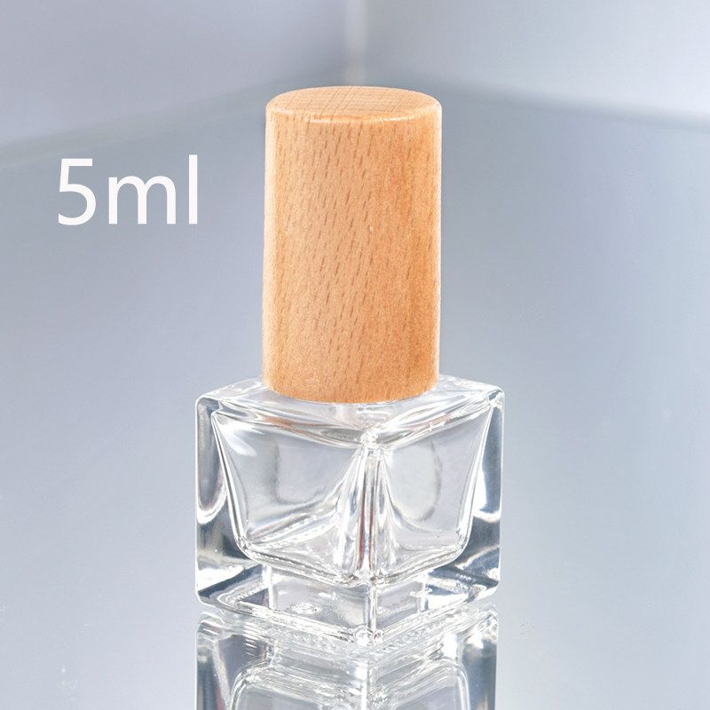 New Travel Portable Sample Wooden Lid Perfume Sub-Bottles