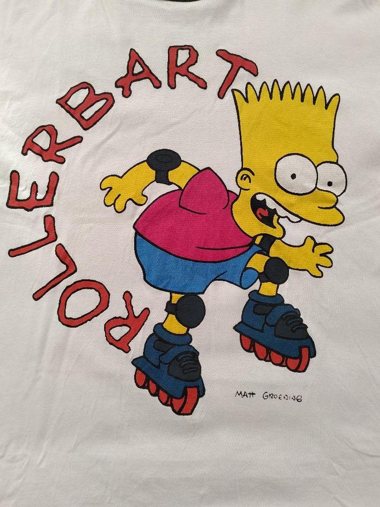 [USED] 90s Vintage Ringer T Simpson T-Shirt Simpsons Anime
