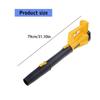 Soffiatore per foglie senza fili brushless ad alta velocità 280000 giri/min 650 CFM 288 MPH Soffiatore portatile per la pulizia esterna Costruzione in acciaio inossidabile