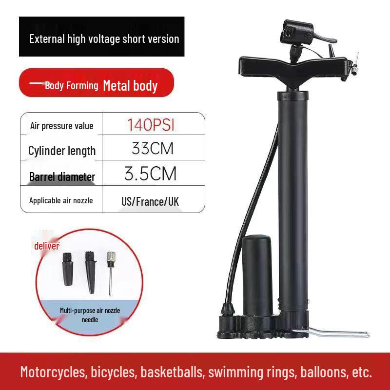 Electric High-Pressure Pump for Bicycles and Basketballs - Ideal for Home Use