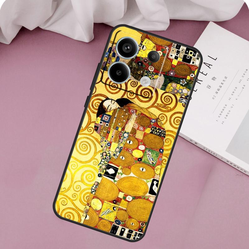 Starry Night Klimt Kiss Case For Xiaomi Redmi Note 14 13 12 11 10 9 15 Pro Plus Redmi 15C 14C 10C 12C 13C 15 Cover