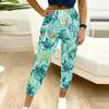 Summer Ladies Multi Category Printing Printed Sweatpants Loose Fit Drawstring Joggers Elastic Cuff Daily Casual Pants