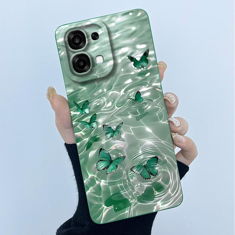 For Oppo A6 Pro 5G 4G Case Fashion Simplicity Oil Painting Floral Silicone Soft Phone Casing New Design Shockproof Back Cover