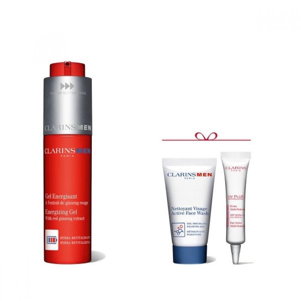 Clarins Men 50ml Energizing Gel  +deluxe Set Man Energizing Gel/Request a gift wrap