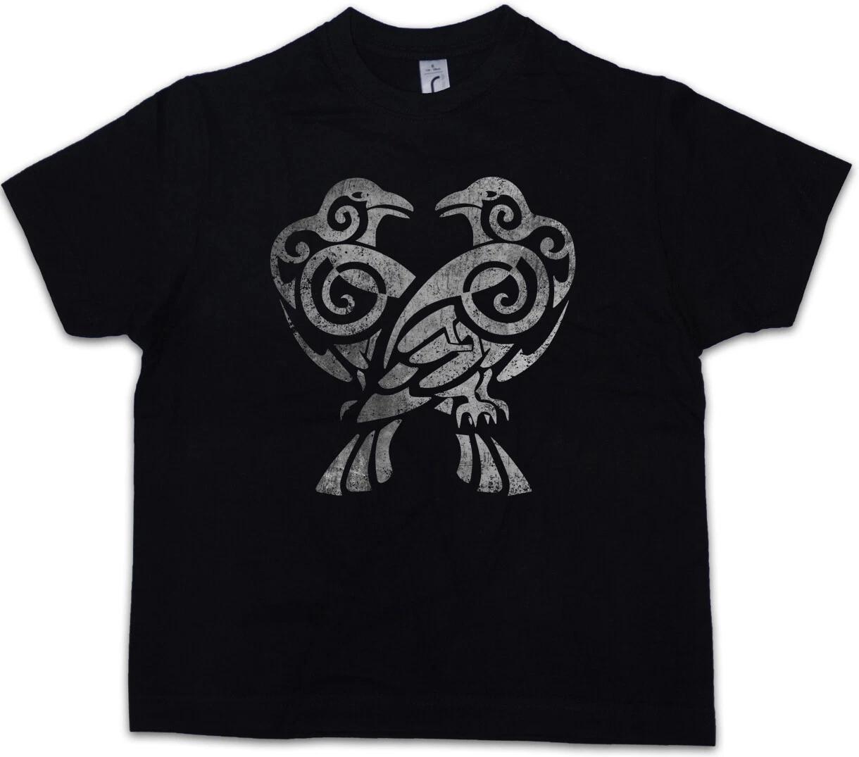 HUGIN AND MUNIN IV Kids Boys kids boys T-Shirt and Vikings Odhin Odin Raven Ravens 130