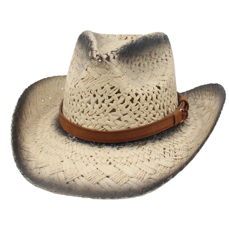

Men S And Women S Big-Brimmed Straw-Woven Sun Hats, Spray Paint, Spring And Summer Sun Protection, Hand-Woven Denim Hats One size fits all [spray-painted straw hat]