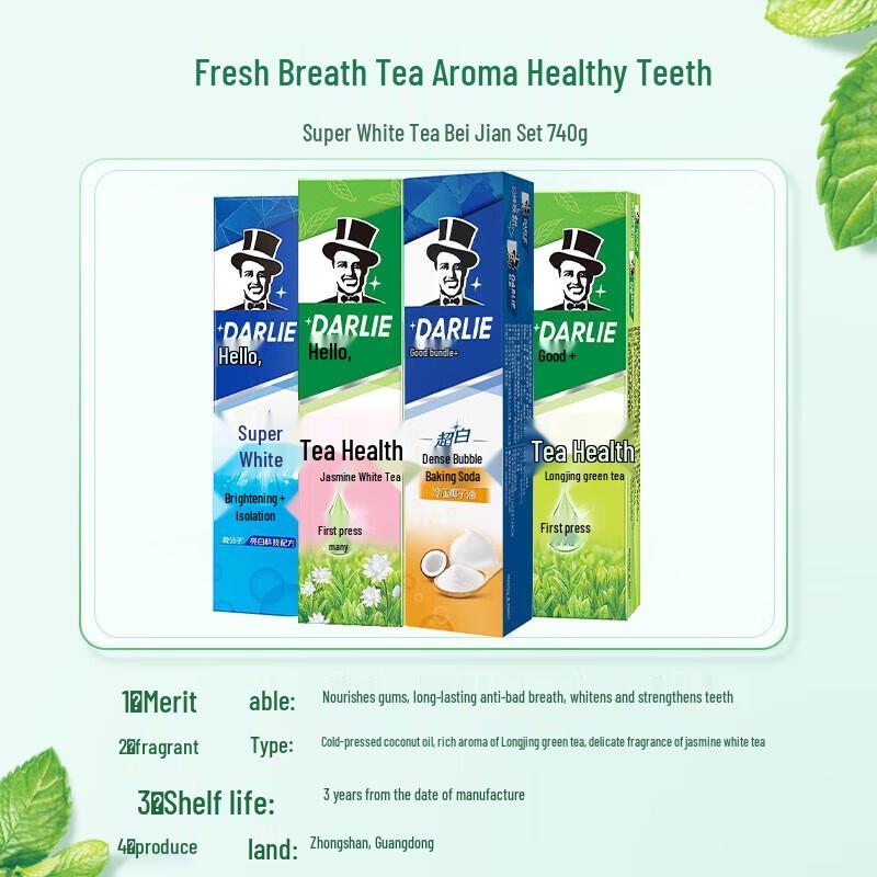 Darlie Super White Tea Fresh & Bright Toothpaste