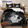 Johnny Hallyday Retro Records bedding, duvet cover, pillowcase, home decoration, birthday gift (1 * duvet cover+2 * pillowcase, coreless)