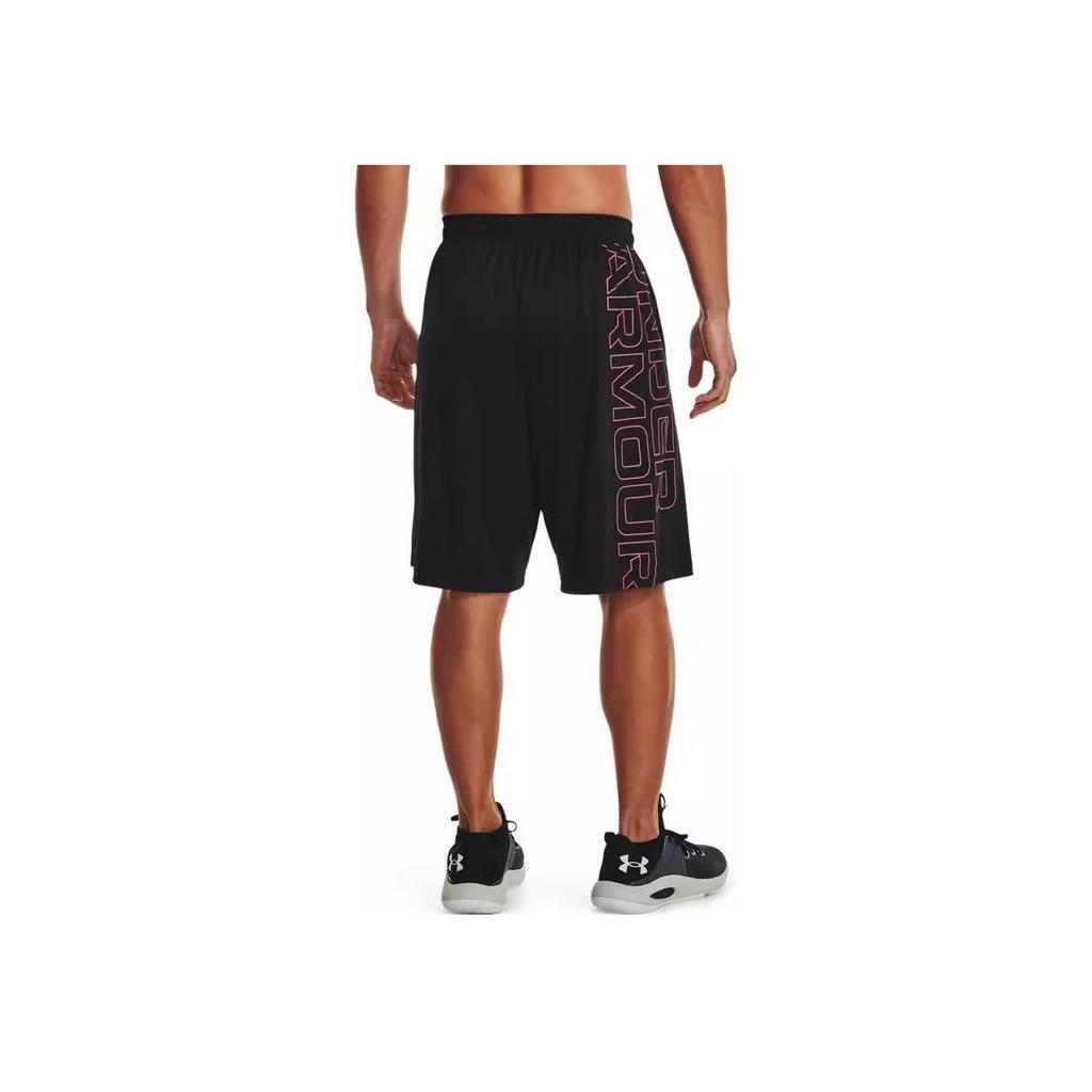 Under Armour Elastic Waist Training Shorts Men Bottoms Black 1376943-001