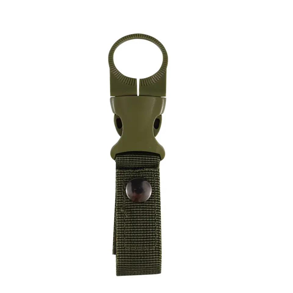 Molle Buckle Water Bottle Carabiner Clip Webbing Strap Attachment Belt Backpack Hanging Keychain for Camping Hiking