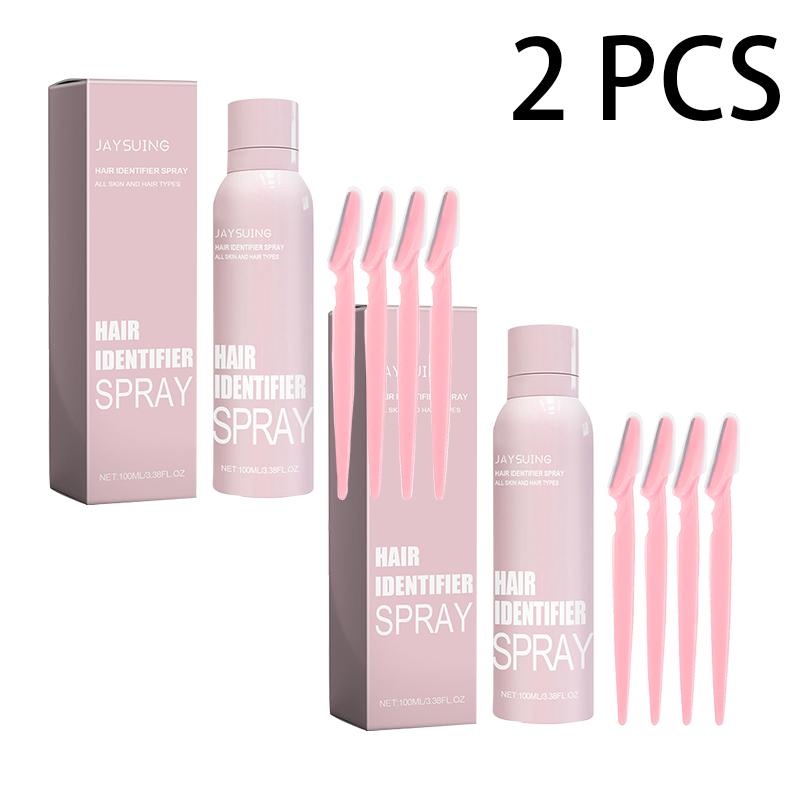 Spray Identificator Piele Corp Păr cu Lame de Ras, Spray Identificator Păr pentru Dermaplaning Facial, Spray Dermaplaner Hidratant și pentru Îngrijirea Pielii