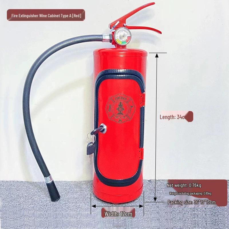 Mini hasicí přístroj Skříňka na víno a nástěnná dekorace