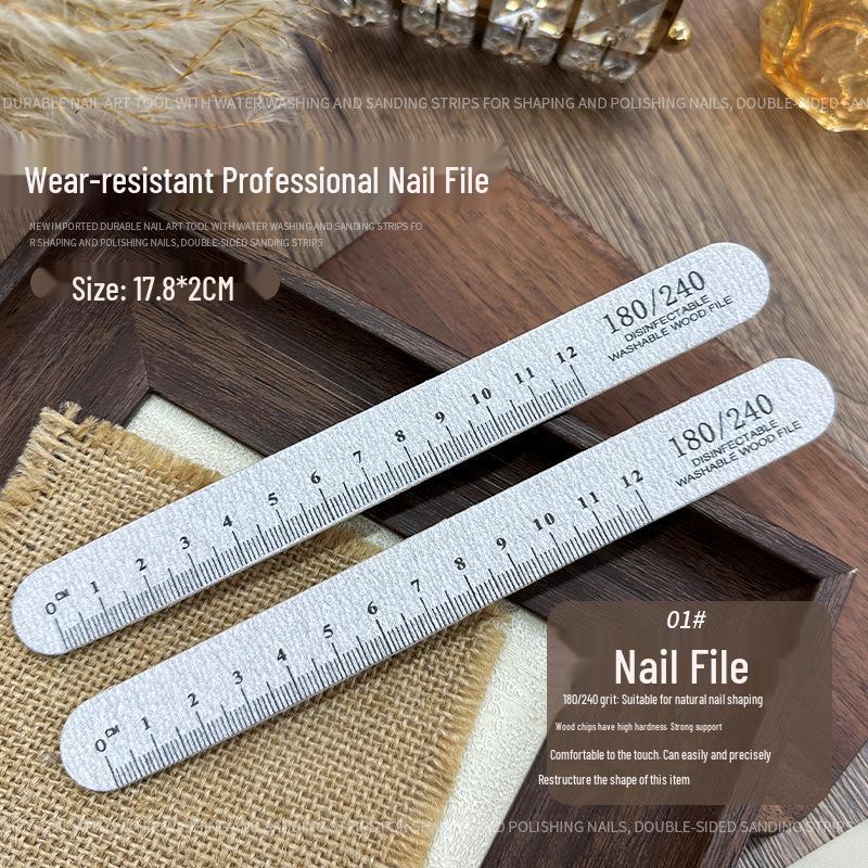 

Nail Art Tools: Washable Nail File, Buffer, Grinder, Sanding Strip, Engraving Ruler.