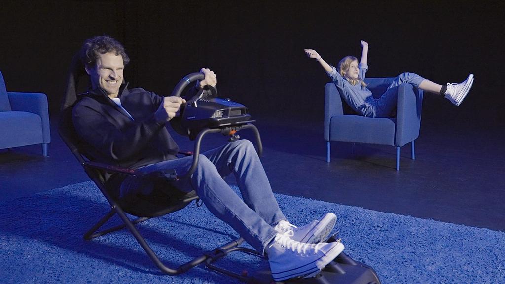 Playseat Racing Simulator Challenge ActiFit Compatible with Various Handle Controllers Pedal Position Seat Position Adjustable Actifit Adopted Black