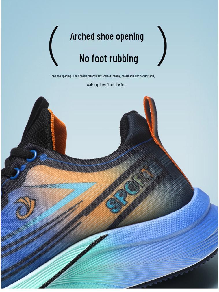 Men's Plus Size Shock-Absorbing Running Shoes - Fashionable Autumn/Winter Casual Sports Footwear