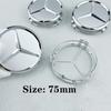 4pcs/lot 75mm wheel Hub Cap Emblem badge for Mercedes Benz C180 C200 E200 E260 E300 ML350 A1714000025 W230 W210 W211 W221 W219 CI1