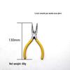 5" Mini Pliers for DIY Jewelry, Multi-Function Wire Cutters, Angled Top Cutting Pliers