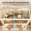 Hamster Cage, Dwarf Hamster Enclosure, Small Animal Hutch with Accessories, Water Bottle, 110 X 52 X 101 Cm, Wood, Plastic