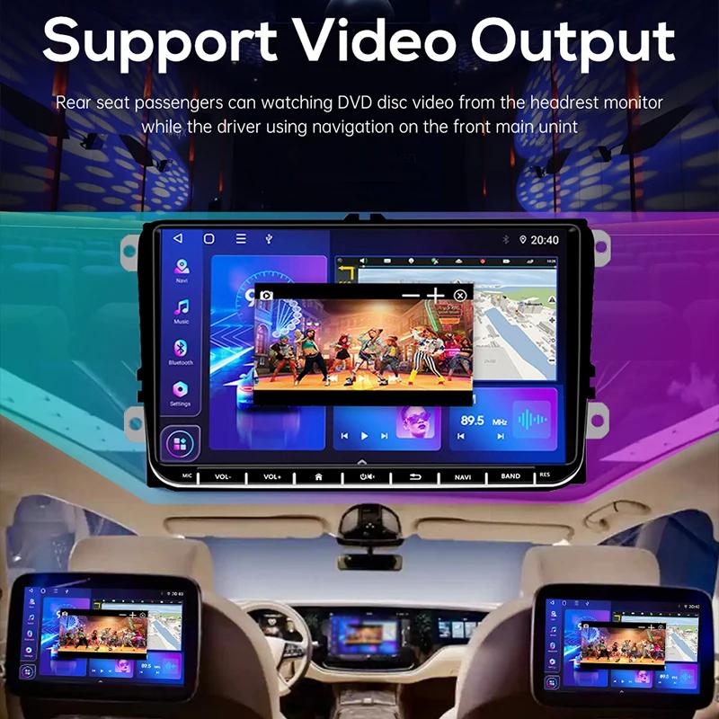 Acodo 2 Din Android 11 Car Radio 9'' GPS With Carplay For VW/Volkswagen Passat Golf MK5 MK6 Jetta EOS POLO Touran Seat Sharan