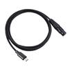 Type C Cable Noise Reductions USB C To XLRFemale Cable Wide Compatibility