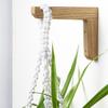 Natural Wood Wall Plant Hangers L Shaped Wall Plant Hangers Flower Pot Hook L-shaped Basket Wall Hooks for Outdoor Flower Pots