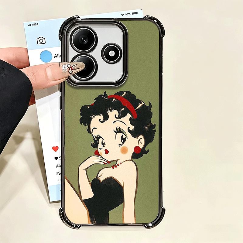 B-Bettys B-Boops Girl Soft Phone Case For Xiaomi Poco X7 X8 Pro Max X6 X5 X3 F8 Ultra F7 M8 M7 M5S Redmi 15C 15A 15 14C 13C 12C