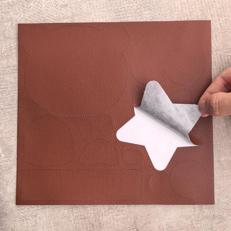 Selbstklebender Bär Kunstleder Reparaturflicken für Sofa- oder Zigarettenbrand-Schäden