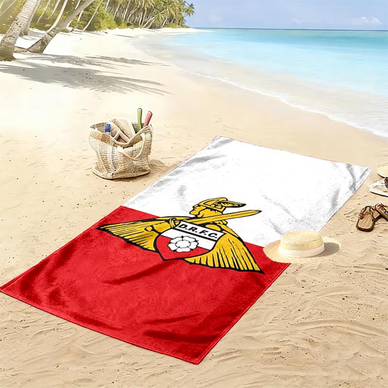 Doncaster Rovers Football Club Print Beach Towel Large Soft Quick Dry Towel For Beach Camping Swimming