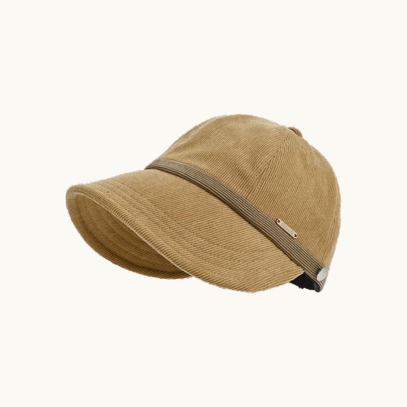 Spring and summer thin fashion fisherman hat for women, with large brim to cover the face and protect from the sun, can be styled with a ponytail,