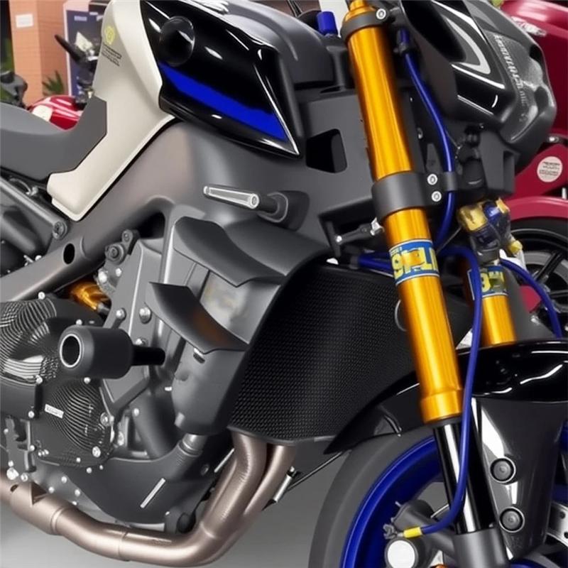 For  MT-09 MT09 SP - Motorcycle Accessories Front Spoiler Lower Spoiler Flank Side Wing Side Spoiler