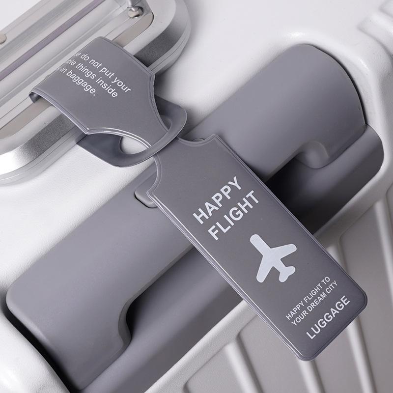 PVC Luggage Tag: Anti-lost Creative Suitcase Label for Travel Trolley & Boarding Pass