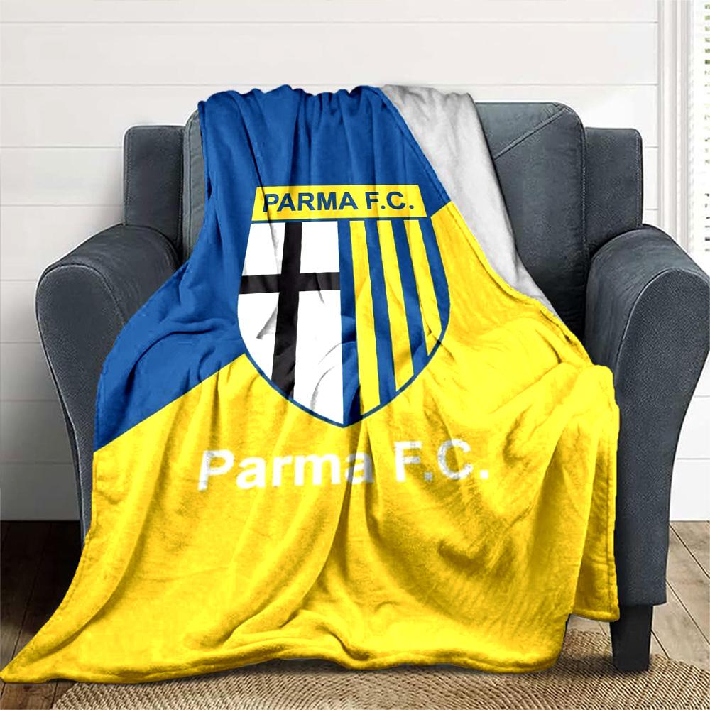 Parma F.C Druck Flanelldecke Hohe Qualität Warm Gemütlich Decke für Alle Jahreszeiten Perfekt für Geschenke Heimdekoration