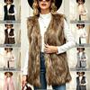 Autumn and Winter Medium and Long Imitation Fox Fur Coat Vest Women's Sleeveless Cardigan Multi-color Optional Women's Clothing
