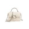 New Sanrio HelloKitty Hello Kitty PU Tofu Bag, Shoulder Bag, Crossbody Bag, Handbag Large Women's Black/White SHHF41063