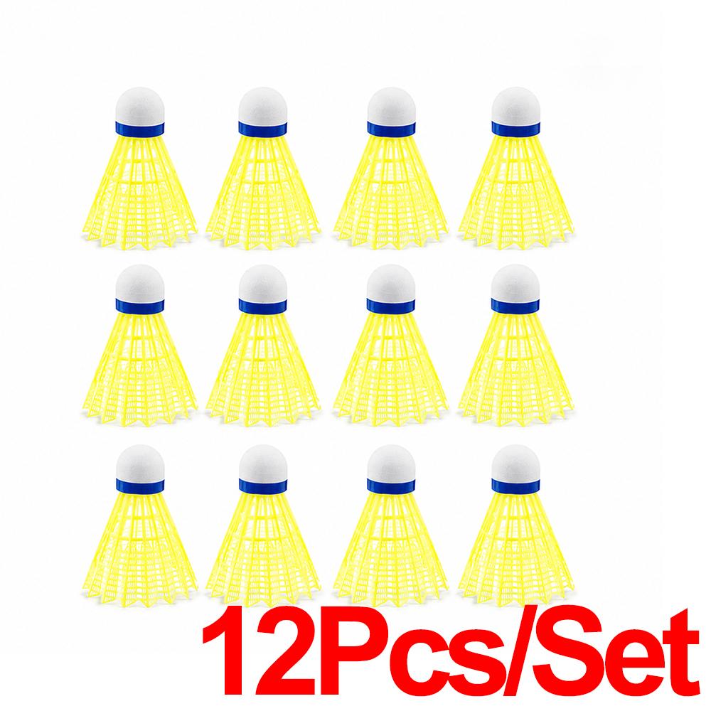 12Pcs Nylon Badminton Balls Badminton Shuttlecock Durable Wear Resistant High Rebound Indoor Outdoor Sports Training Balls