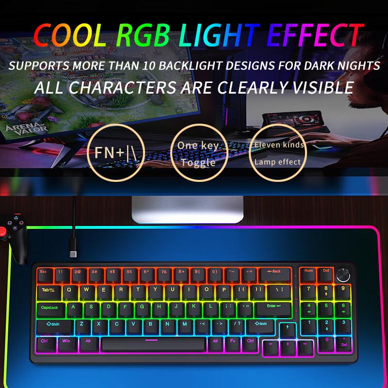 Y-FRUITFUL K78 Russian Wired Custom Mechanical Keyboard