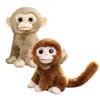 Big Eyed Golden Monkey Plush Long Tail Brown Monkey Dolls Baby Toy Monkey Stuffed Toy  Kids Toy
