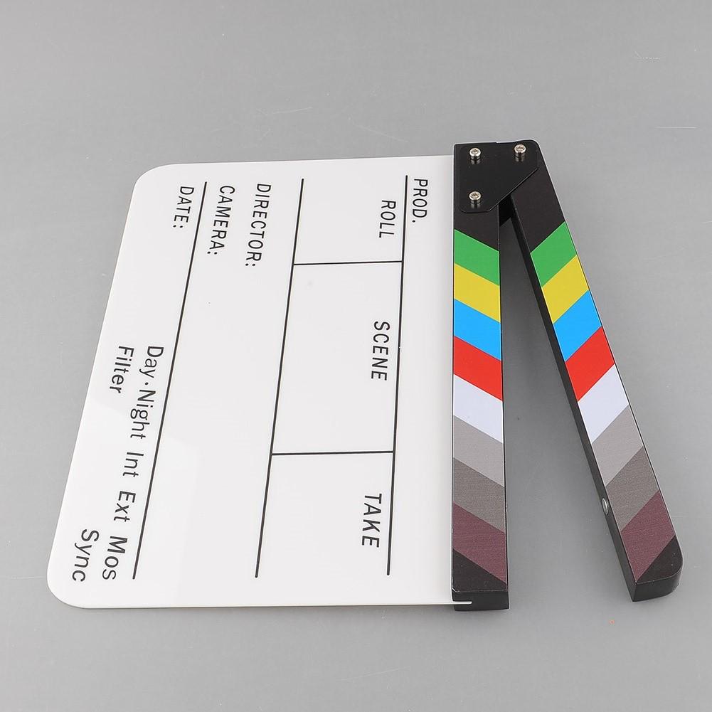 Tablero Pizarra Para Tv Peli película blanco y negro//alta Calidad Negro y Blanco Acry