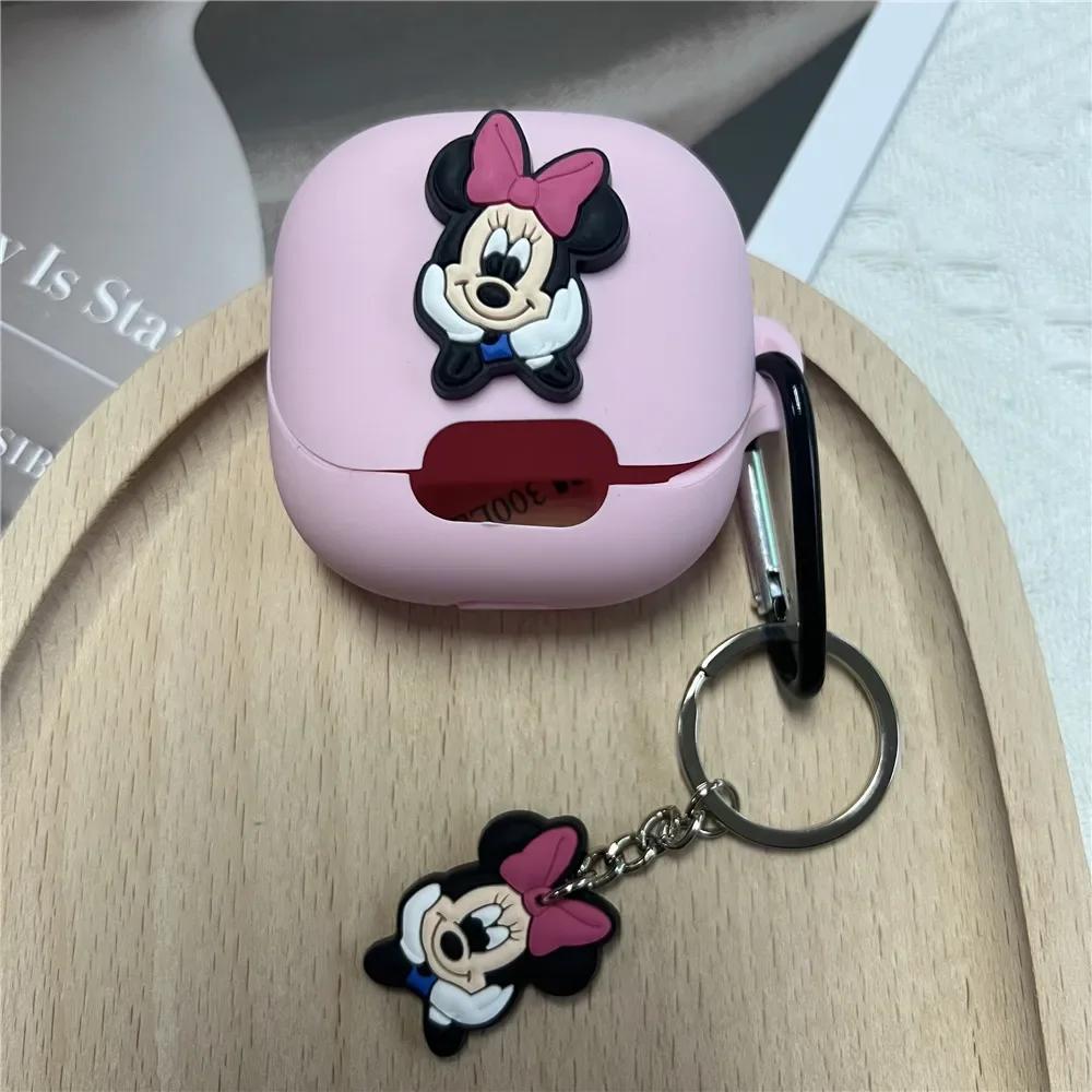 New For Anker Soundcore Liberty 4 NC Headphone Case Cartoon Silicone Blutooth Earbuds Charging Box Protective Shell With Keyring