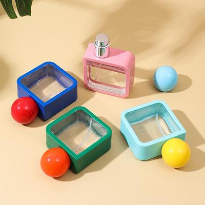 Punkt 40ml Parfüm separate Flasche Alkoholflasche Tragbare Kunststoff-Desinfektionssprühflasche mit Druck für Reisen separate Flasche