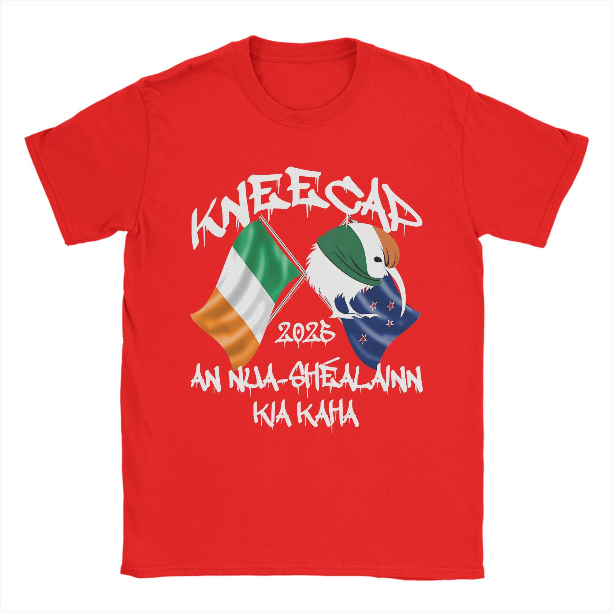 Kneecap New Zealand 2025 Auckland Wellington T Shirts Unisex s 100% Cotton T-Shirts Round Collar Tee Shirt Short Sleeve Clothes S