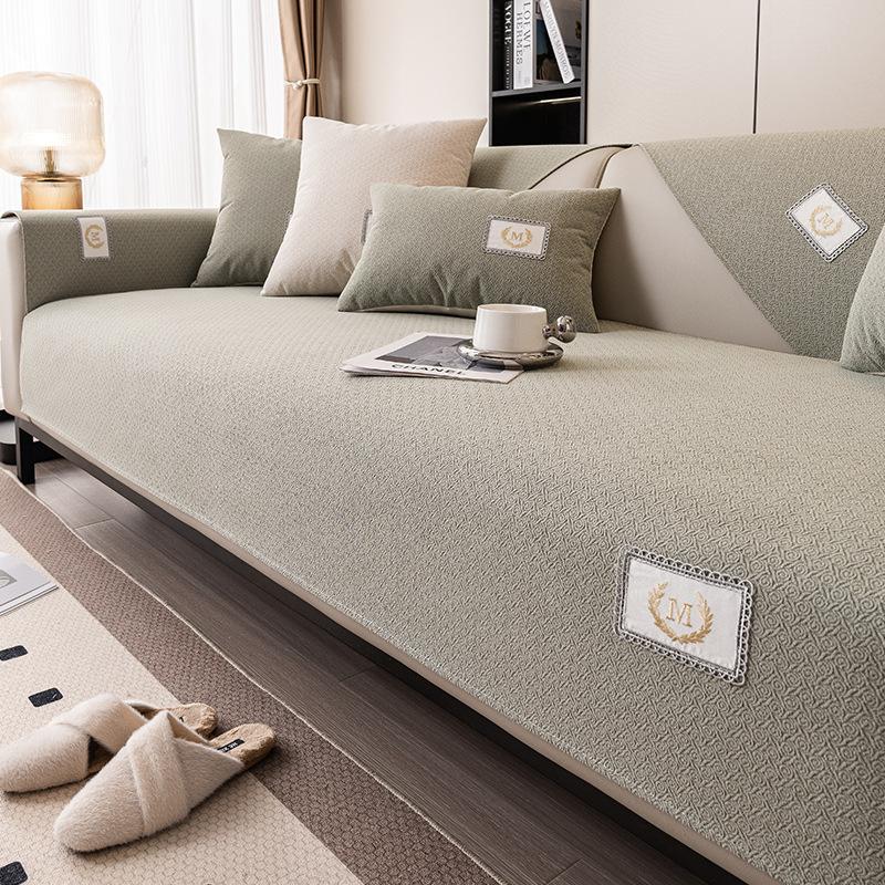 

Простой однотонный чехол для дивана из синели, ткань, прямой ряд, диван, пылезащитный чехол для дивана, нескользящее пятностойкое полотенце для спинки дивана 70*70cm