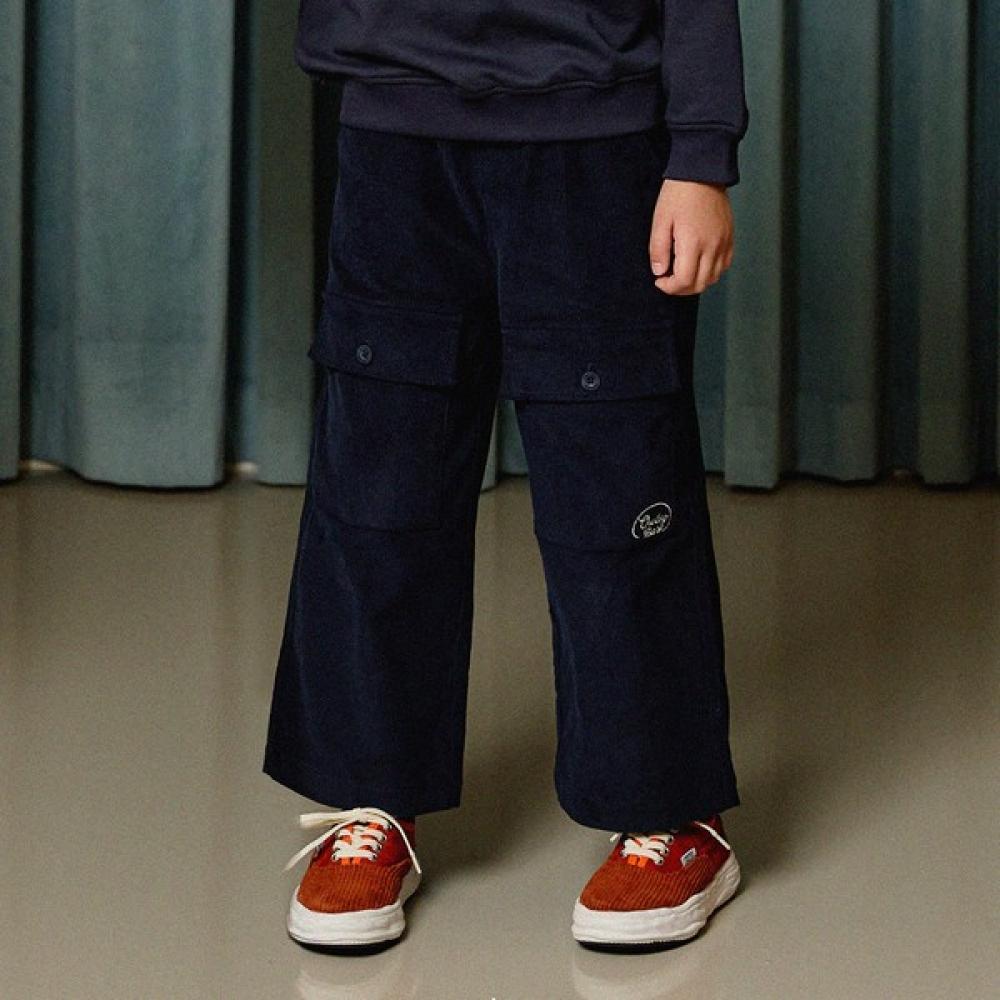  Olivan  Corduroy Wide Pants  Navy 