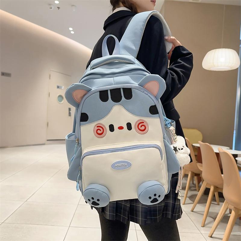 College Style Schoolbag Cute Cartoon Kitten Backpack