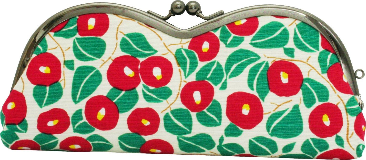 

Kyosuke Сделано в Японии Футляр для очков с камелией Юмэдзи Футляр для хранения очков Застежка, Дизайн, M-образный