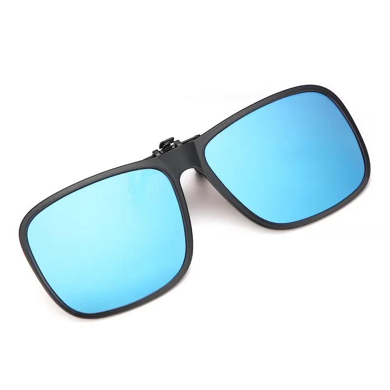New Retro Clip-On Sunglasses TR90 Night Vision Driving Sunglasses with Sunshade Lens Stylish Eyewear