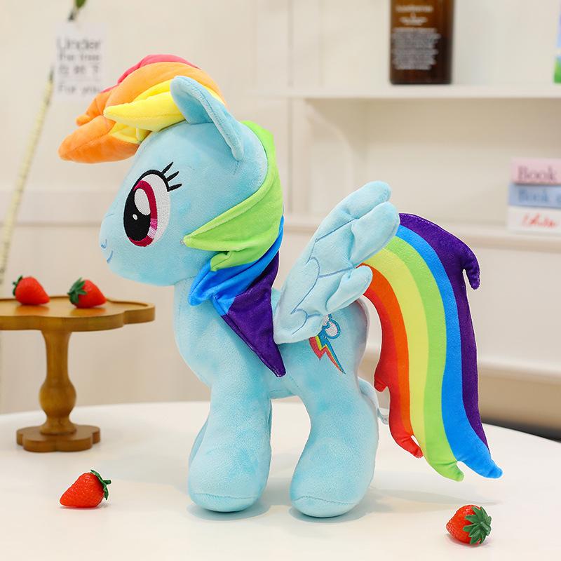 30cm My Little Pony Plush Toys Twilight Sparkle Pinkie Pie Rarity Fluttershy Applejack Rainbow Dash Stuffed Doll Kid Xmas Gift