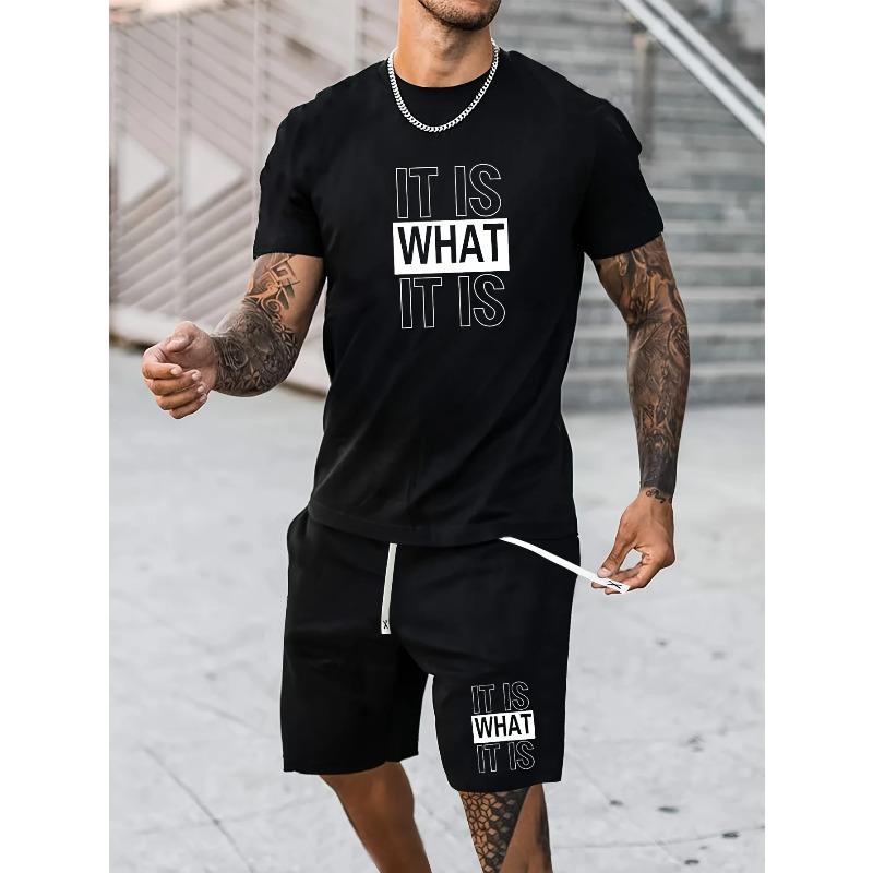 Fashion Printed Sports Suit Men's Casual Loose Sport Wear Men’s