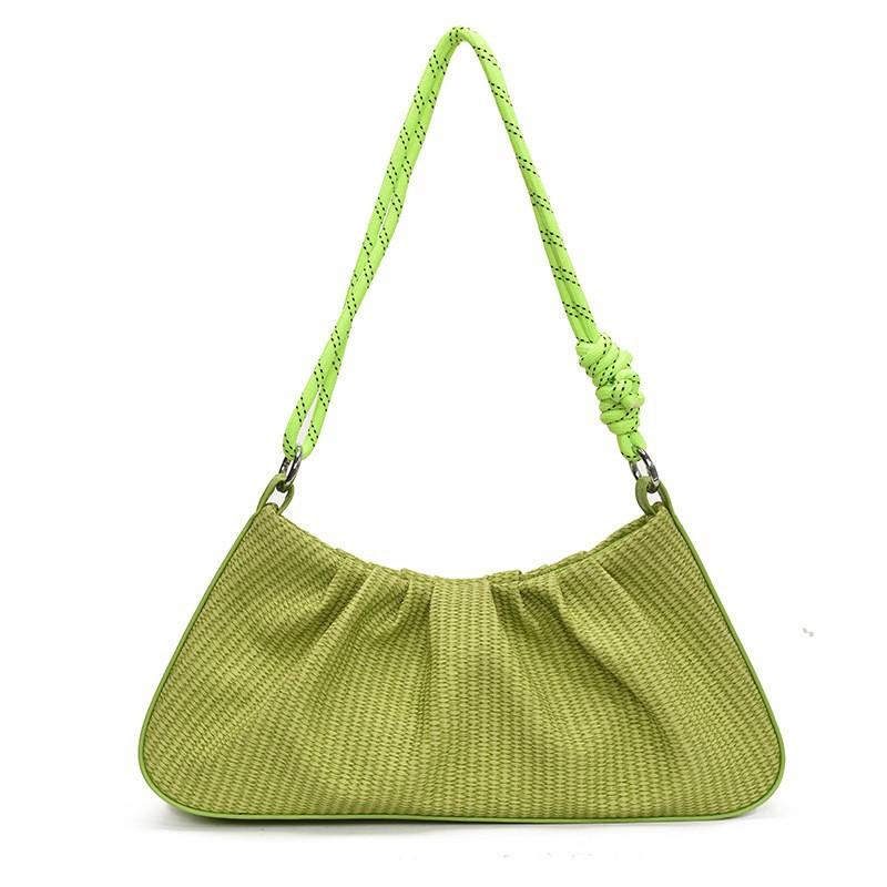 

Internet Celebrity High-end Commuting Armpit Dumpling Bag Female Niche Pleated Temperament Cloud All-match Cross-body зелений